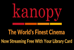 Kanopy Image explaining that this is an e-resource for streaming movies.
