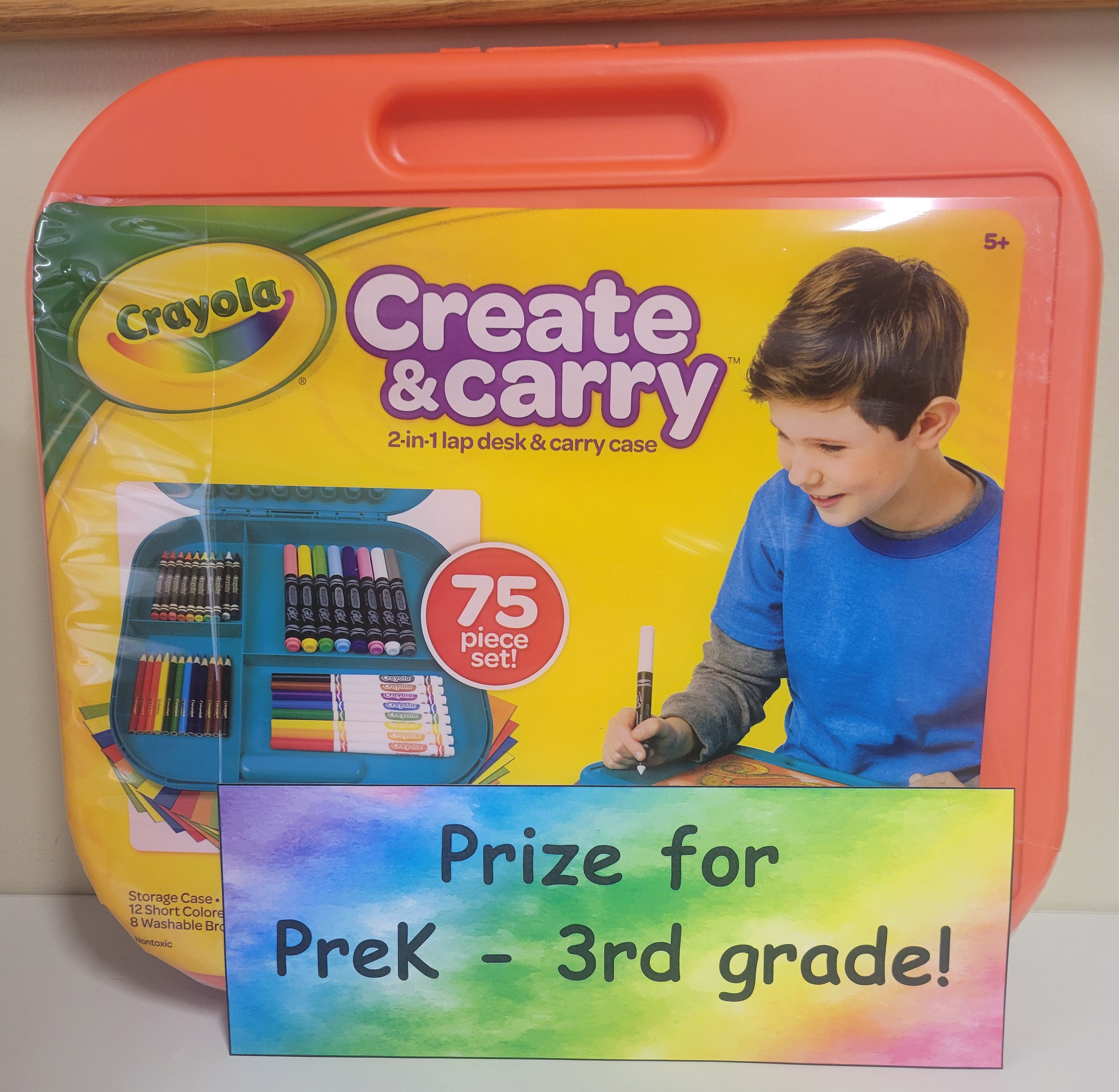 Crayola Create & Carry Art kit Prize for PreK - 3rd grade
