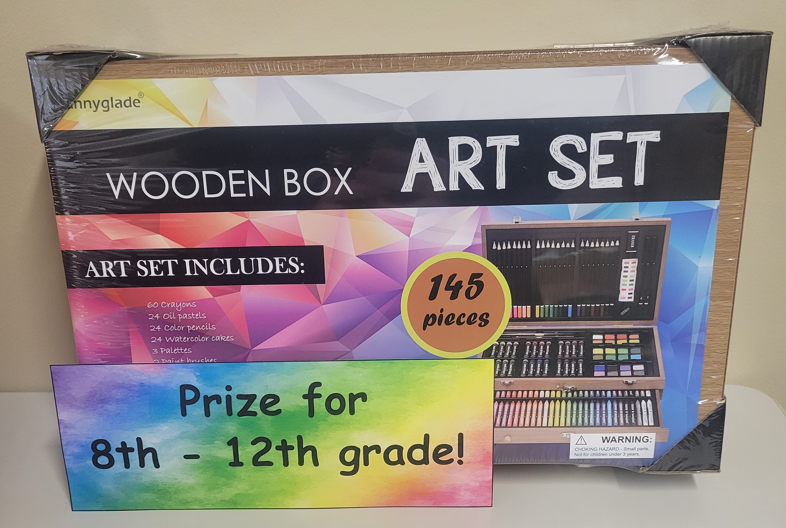 Wooden Art Set Prize for 8th - 12th grade