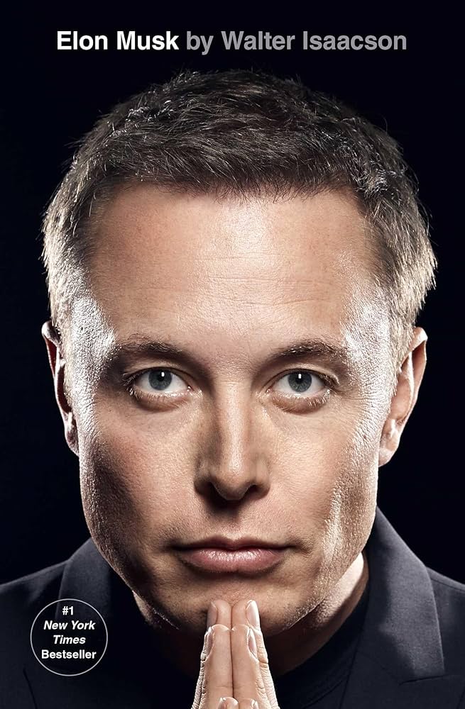 Book cover of "Elon Musk" by Walter Isaacson