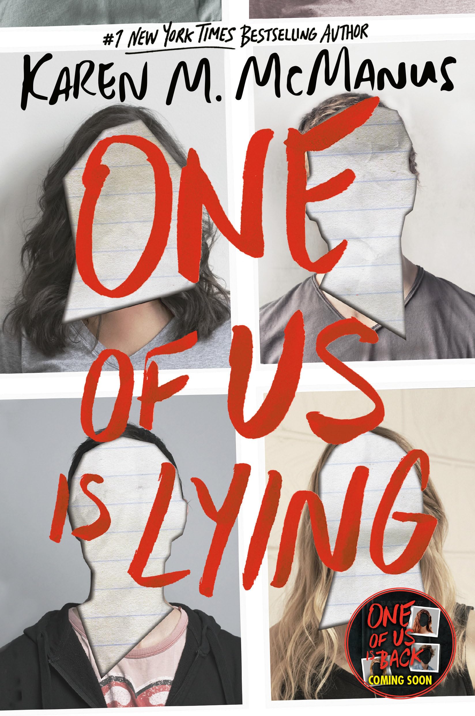 "One of Us is Lying" by Karen M. McManus book cover