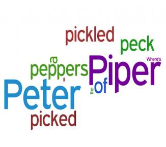 Peter piper alliteration words