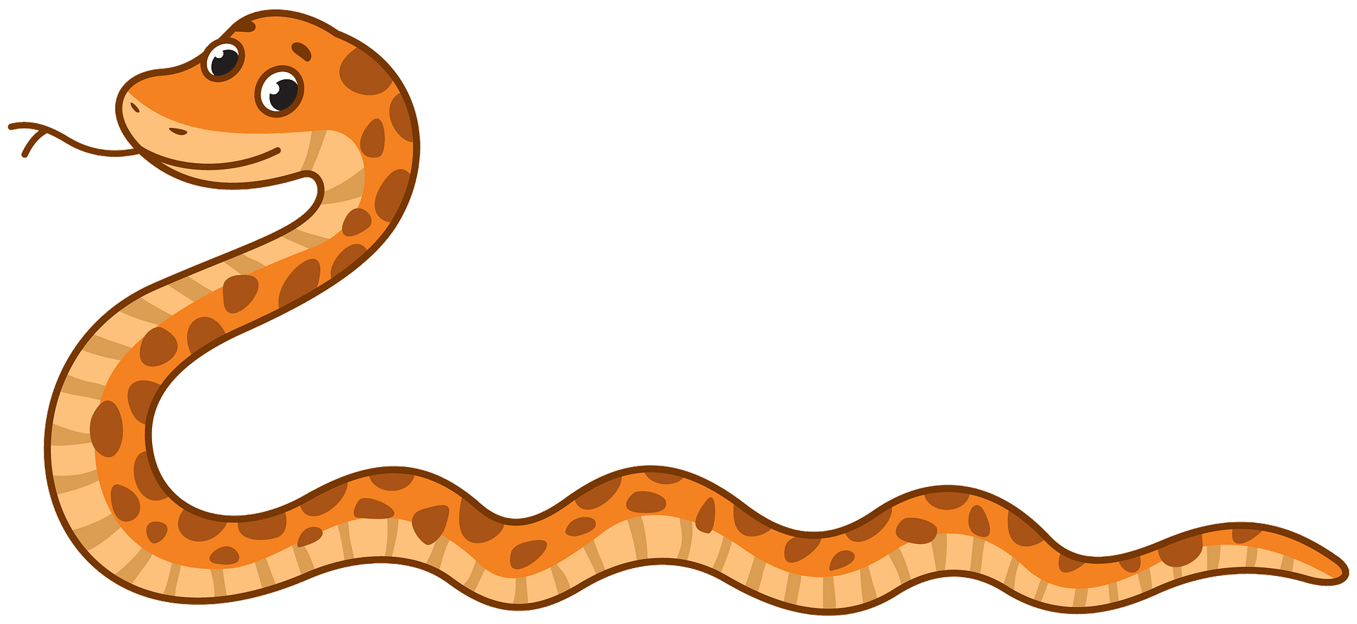 orange spotted snake