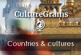 CultureGrams Countries & cultures with an image of a castle in the background and a white globe clipart
