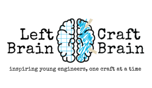 left brain craft brain logo "inspiring young engineers, one craft at a time"